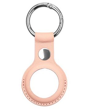 PU leather key ring keychain Case for Apple Tag