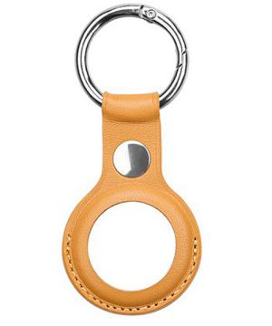 PU leather key ring keychain Case for Apple Tag