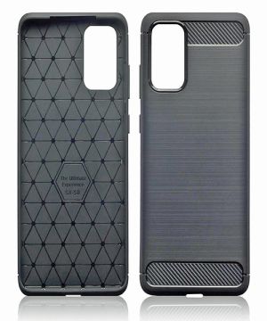 Carbon Fibre Brushed Gel Case for Samsung Galaxy S20 Plus
