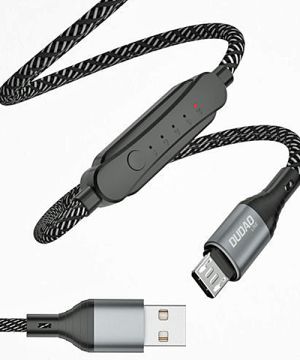Dudao Micro USB cable with charging timer 1-5h / 5 A / 1m 