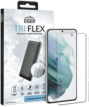 Eiger Tri Flex High-Impact Screen Protector (2 Pack) Galaxy S21 FE