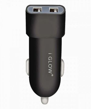 iGlow 2.0AMP Dual USB Car Charger