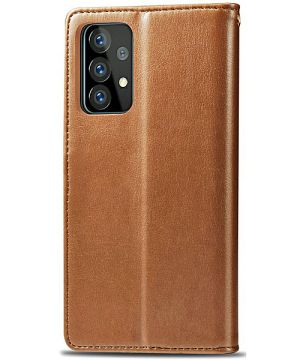 Magnetic Closure PU Leather Wallet Case for Galaxy A52
